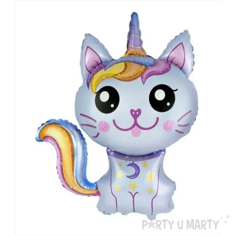 balon foliowy magiczny niebieski kot flexmetal 24 shp