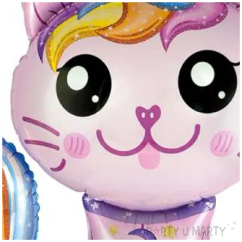 balon foliowy magiczny rozowy kot flexmetal 24 shp