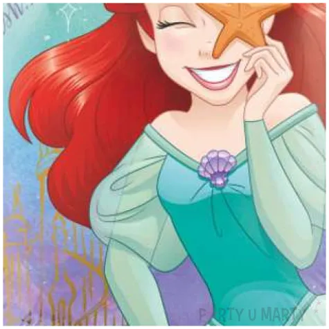 balon foliowy mala syrenka arielka amscan 18 rnd