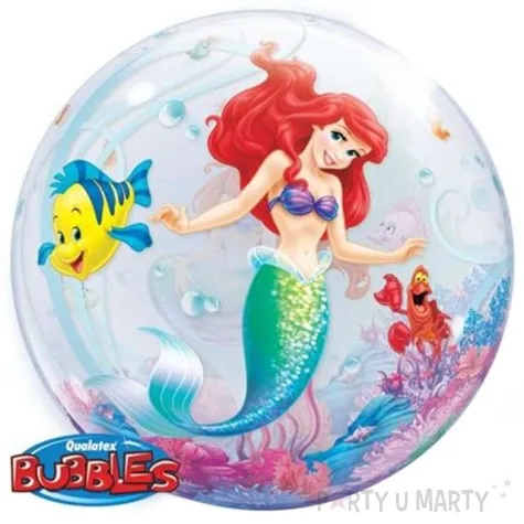 balon foliowy mala syrenka qualatex bubbles 22 orb