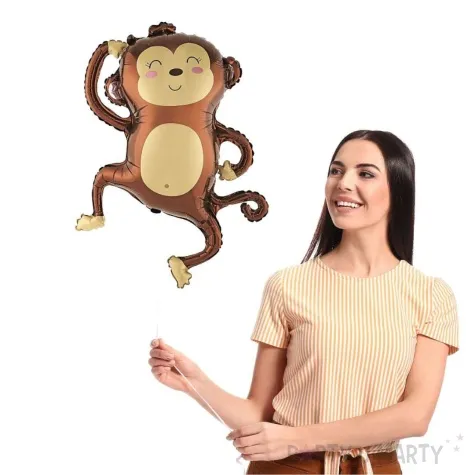 balon foliowy malpka safari brazowy godan 31 shp