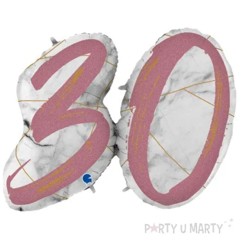 balon foliowy marmur 30 rozowe zloto grabo 43 shp