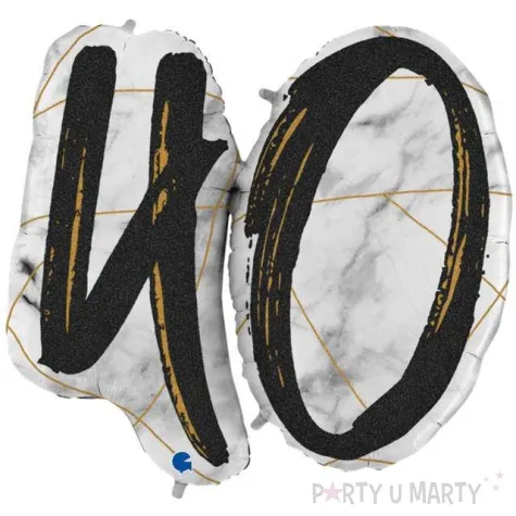 balon foliowy marmur 40 czarny grabo 40 shp