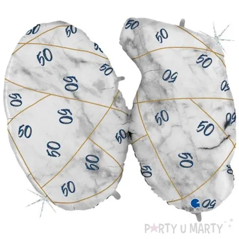 balon foliowy marmur 50 granatowy grabo 44 shp