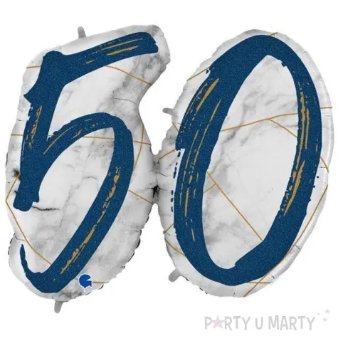 balon foliowy marmur 50 granatowy grabo 44 shp