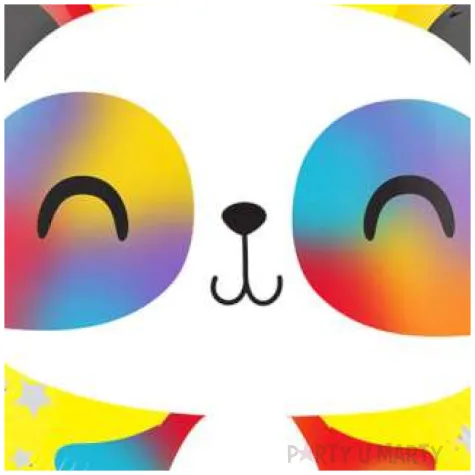 balon foliowy medytujaca panda amscan 17 rnd