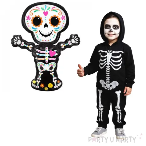 balon foliowy meksykanski kosciotrup bialy amscan 26 shp