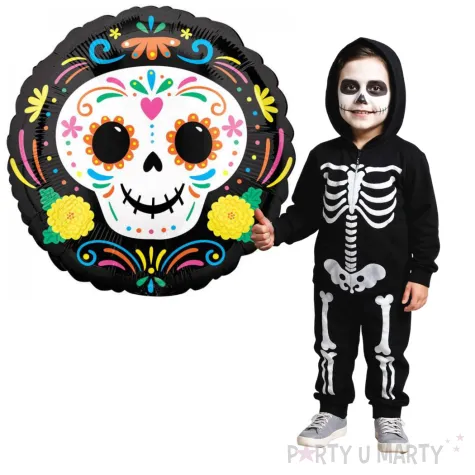 balon foliowy meksykanskie halloween czarny amscan 18 rnd