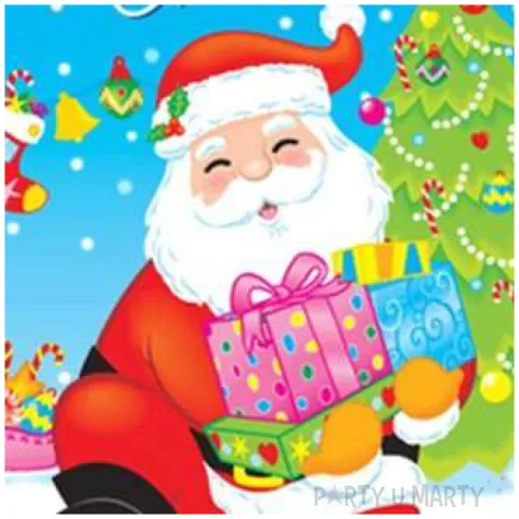 balon foliowy merry christmas mikolaj z prezentami flexmetal 18 rnd