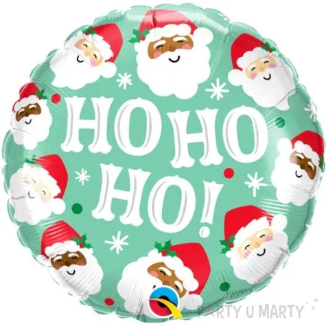 balon foliowy merry christmas swiateczne mikolaje qualatex 18 rnd