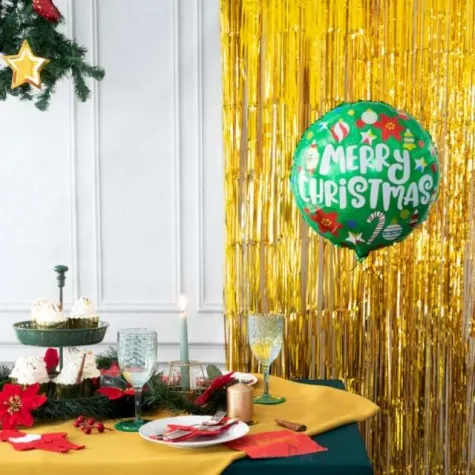 balon foliowy merry christmas swiateczne ozdoby mikolaj mix partypal 18 rnd