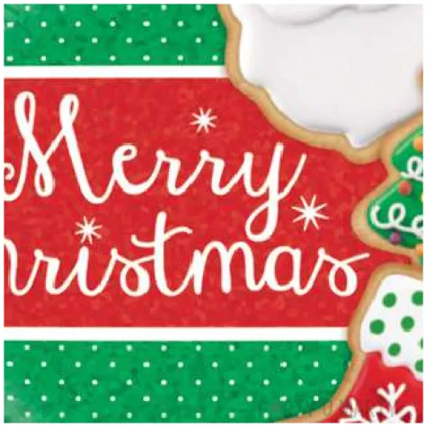 balon foliowy merry christmas zielono czerwony betallic 18 rnd