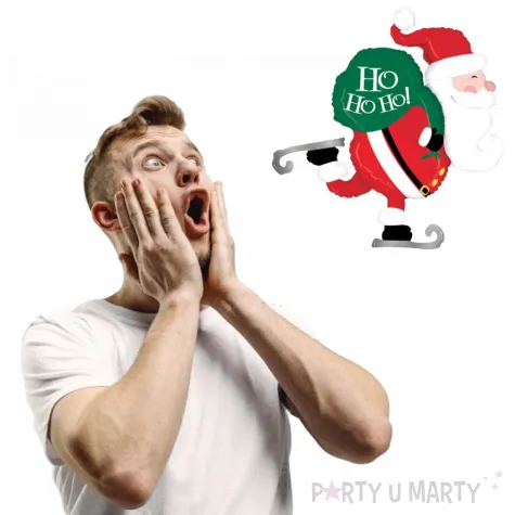 balon foliowy mikolaj na nartach betallic 45 shp