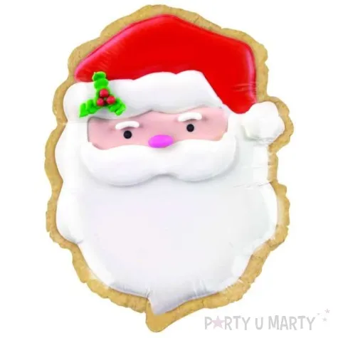 balon foliowy mikolaj z biala broda betallic 24 shp