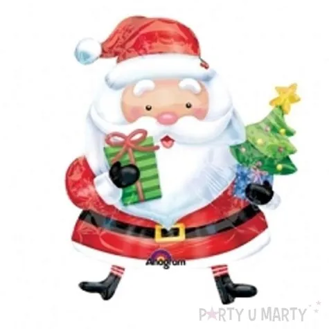 balon foliowy mikolaj z choinka amscan 9 shp