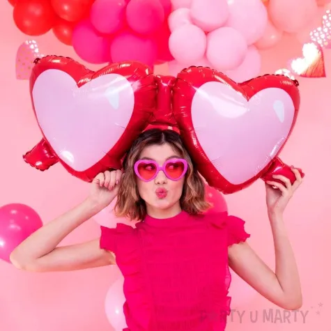 balon foliowy milosne okulary rozowy partypal 43 shp