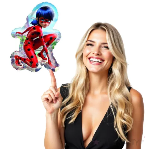 balon foliowy miraculous biedronka amscan 23 shp