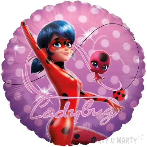 balon foliowy miraculous biedronka party factory 18 rnd