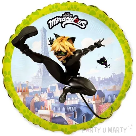 balon foliowy miraculous cat flexmetal 18 rnd