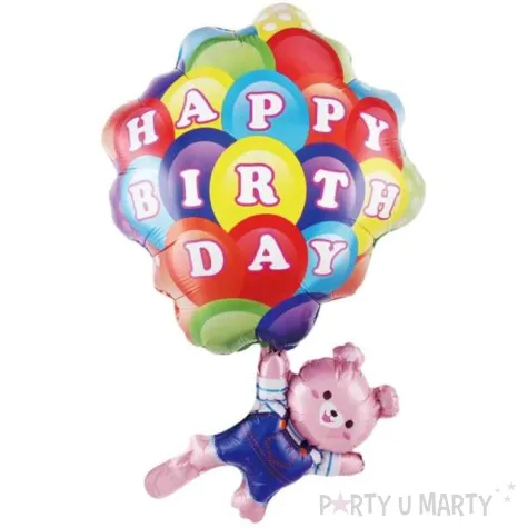 balon foliowy mis z balonami happy birthday jix 20 shp