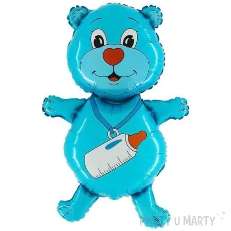 balon foliowy mis z butelka niebieski grabo 36 shp