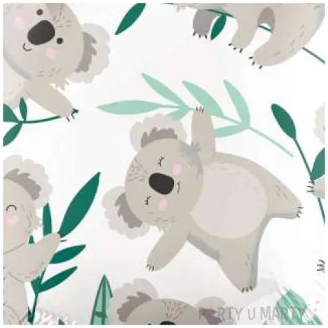 balon foliowy misie koala amscan 18 rnd