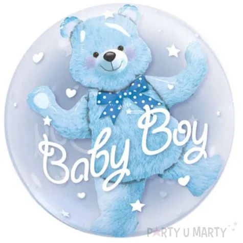 balon foliowy misiek baby boy w balonie qualatex 24 orb