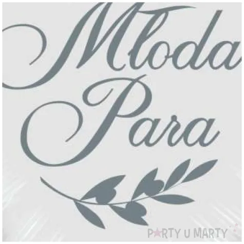 balon foliowy mloda para i galazka bialo srebrny 18 hrt