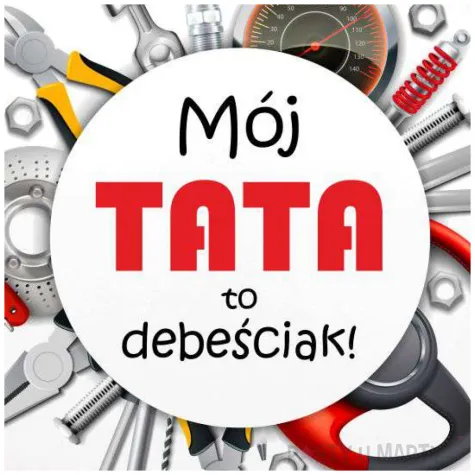 balon foliowy moj tata to debesciak bialy 18 rnd