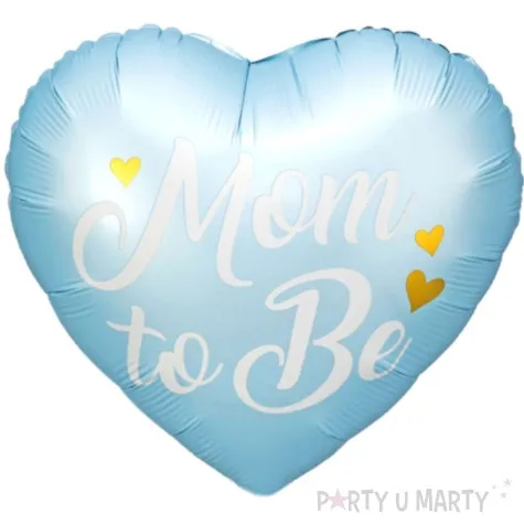 balon foliowy mom to be niebieski partydeco 14 hrt