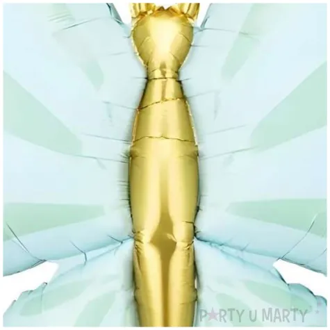 balon foliowy motyl mietowy partydeco 27 shp