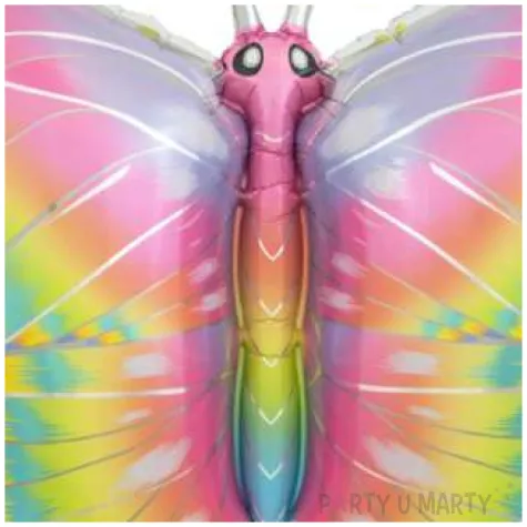 balon foliowy motyl pastelowy godan 24 shp