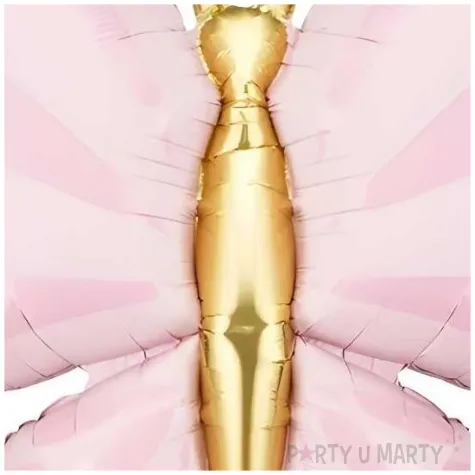 balon foliowy motyl rozowy partydeco 27 shp