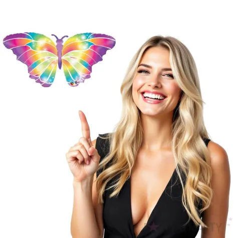 balon foliowy motyl swietlny qualatex 44 shp