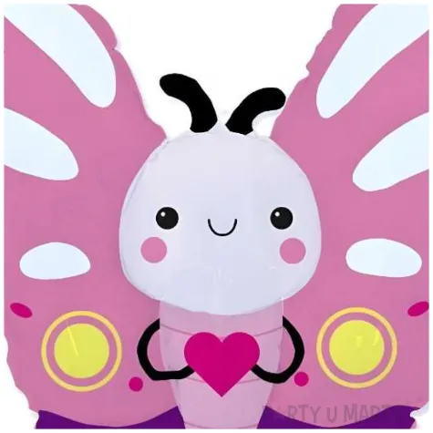 balon foliowy motylek rozowy dekoracja na dzien wiosny urodziny 24 shp