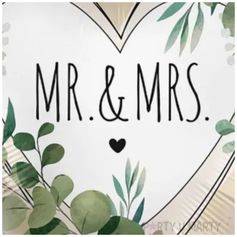 balon foliowy mr mrs bialy premioloon 18 hrt