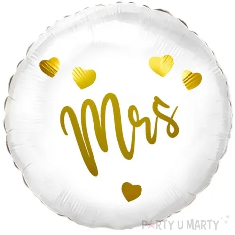 balon foliowy mrs slub bialy flexmetal 18 rnd