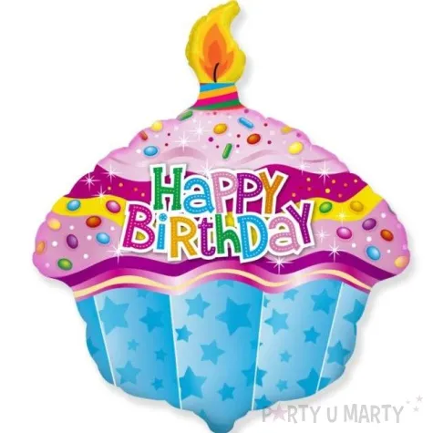 balon foliowy muffinka happy birthday flexmetal 24 shp