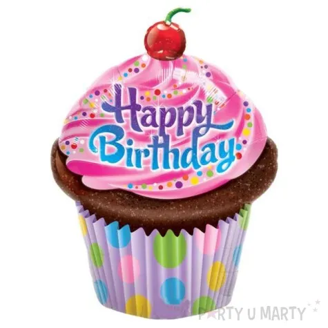 balon foliowy muffinka happy birthday qualatex 35 shp