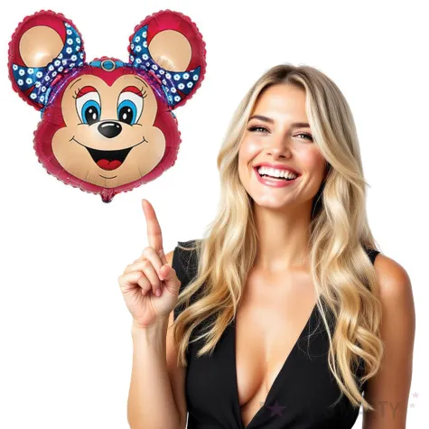 balon foliowy myszka babsy czerwony flexmetal 24 shp