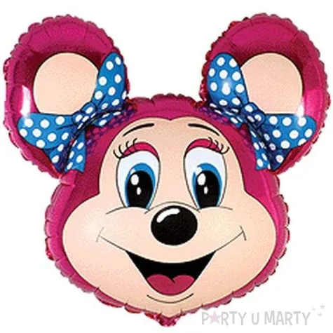 balon foliowy myszka babsy rozowy flexmetal 24 shp