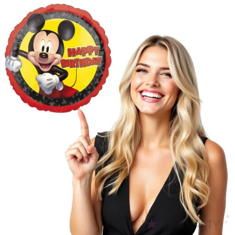 balon foliowy myszka mickey amscan 18 rnd