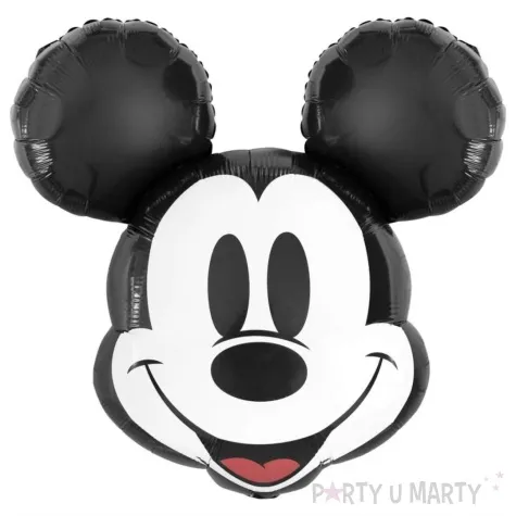 balon foliowy myszka mickey glowa czarno bialy amscan 24 shp