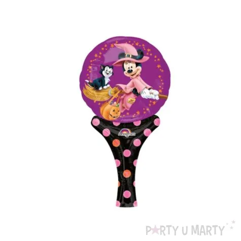 balon foliowy myszka minnie czarownica fioletowy amscan 15 hnd
