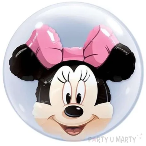 balon foliowy myszka minnie double bubble qualatex bubbles 24 orb