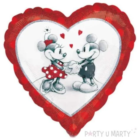 balon foliowy myszka minnie i mickey czerwony amscan 17 hrt