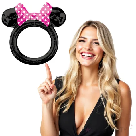 balon foliowy myszka minnie ramka selfie amscan 29 shp