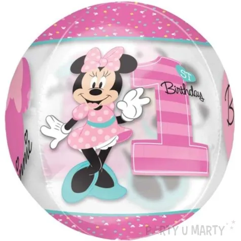 balon foliowy myszka minnie roczek amscan 16 orb