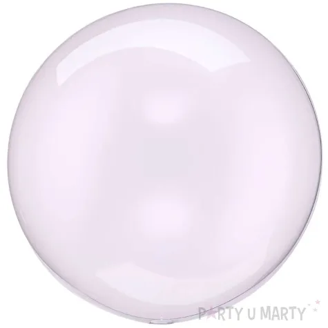 balon foliowy na urodziny wesele transparentna kula przezroczysta fioletowa crystal 16 orb