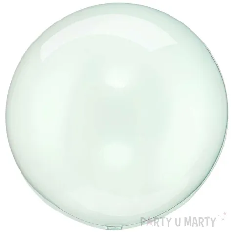 balon foliowy na urodziny wesele transparentna kula przezroczysta mietowa crystal 16 orb